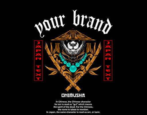 卡通熊猫图案手绘卡通熊猫英文字母图案竹子图案手写英文字母