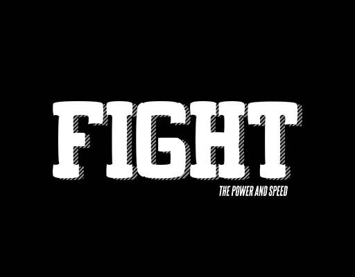 卡通英文字母图案立体英文字母图案简约文字FIGHT