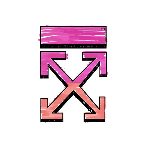 off white标志叉图案涂鸦图案立体箭头图案