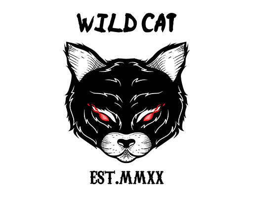 卡通猫咪头像猫头手写英文字母动物头像手绘动物头