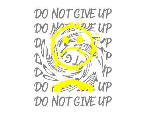 变形英文字母图案微笑表情图案难过表情