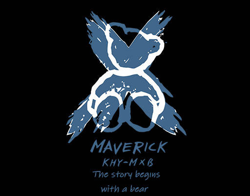 卡通小熊图案手绘熊剪影涂鸦英文字母涂鸦熊线条叉