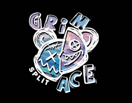 涂鸦小熊头像油画小熊头像手绘卡通小熊