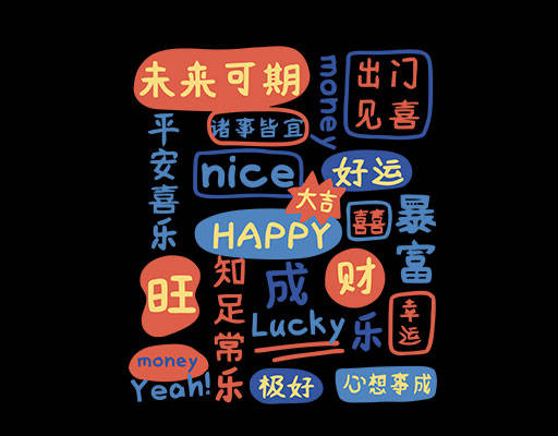 涂鸦英文字母手写中文字母图案简约文字未来可期