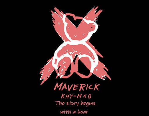 涂鸦小熊图案卡通熊手写英文字母叉小熊剪影