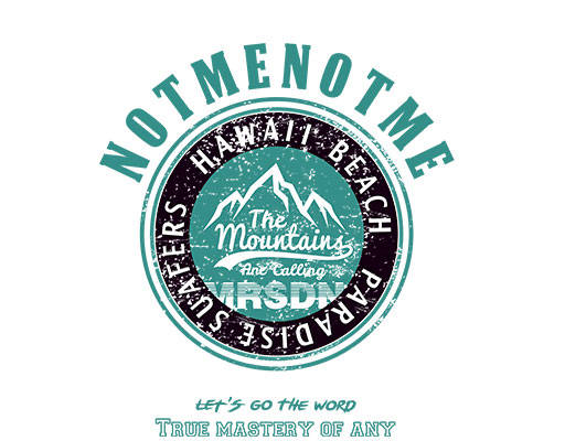 破碎英文字母破碎山峰手绘山峰剪影圆形图案