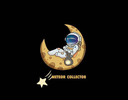 卡通宇航员图案手绘卡通人物月球图案星球图案