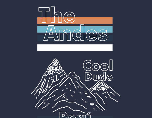 卡通山峰简笔卡通山峰剪影英文字母图案彩色线条