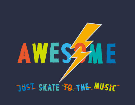 彩色英文字母图案闪电图案手写英文字母