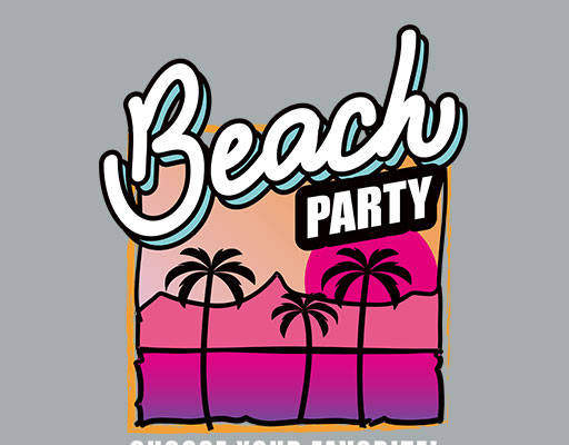 卡通英文字母图案椰子树图案彩色背景图案