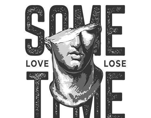 卡通头像破碎英文字母石膏像图案雕塑图案男孩头像