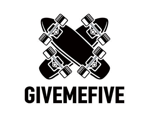 卡通滑板图案手绘卡通滑板英文字母图案滑板剪影