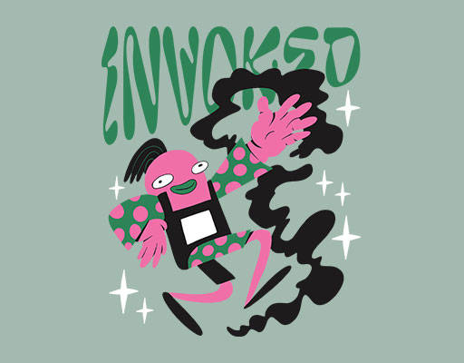 卡通人物图案手写英文字母简笔卡通人物