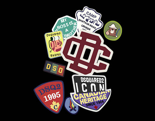 卡通徽章图案英文字母图案卡通英文字母