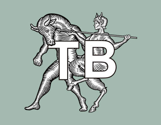 卡通神话人物图案TB英文字母卡通牛手绘女孩牛头