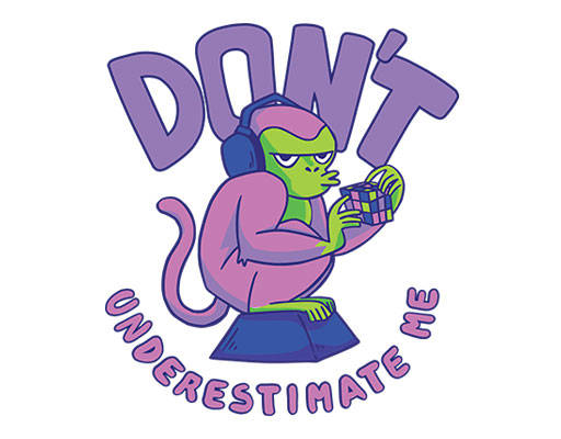 卡通猴子图案手绘卡通动物简笔卡通动物绿色猴子大猩猩