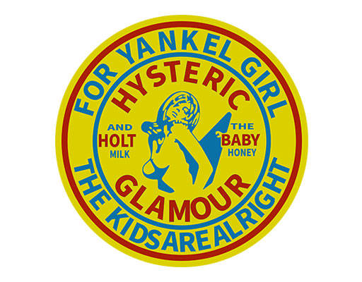 卡通徽章卡通女孩手绘人物图案英文字母