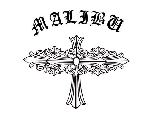 十字架图案复古图案复古英文字母Chrome Hearts克罗心矢量十字架矢量