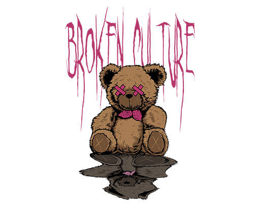 卡通小熊图案手绘卡通熊毛绒玩具熊手写英文字母