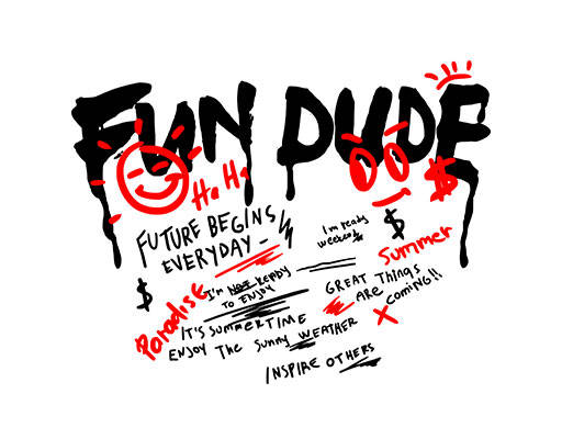 涂鸦英文字母图案手写英文字母卡通文字表情图案