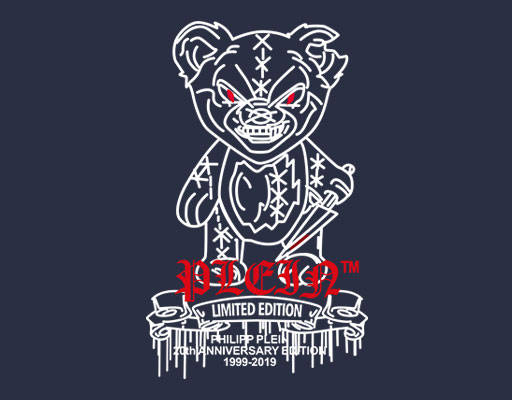 卡通小熊头像手绘小熊涂鸦卡通动物匕首小熊