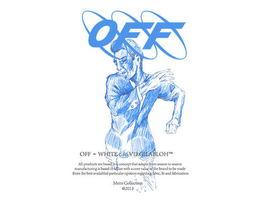 卡通人物矢量手绘男孩off white英文字母素描人物