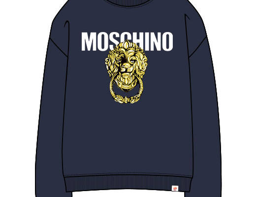 MOSCHION茉思奇诺门铃图案狮子头像