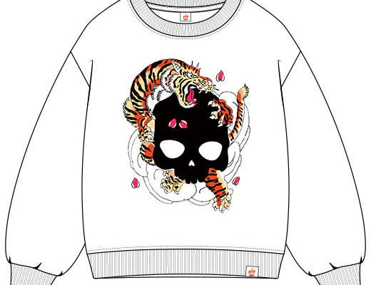 卡通骷髅头矢量卡通老虎矢量手绘卡通动物矢量