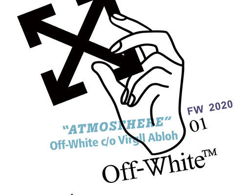 卡通手指矢量手绘手掌off white英文字母矢量