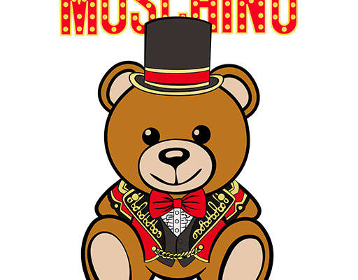 moschino 莫斯奇诺小熊矢量卡通小熊戴帽子的小熊