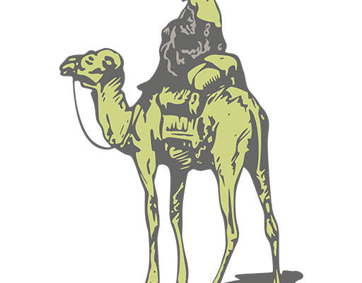 骑骆驼的人物矢量卡通动物男孩沙漠人物矢量