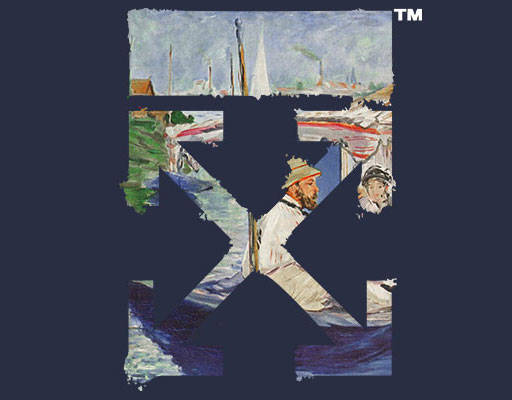 offwhite标志矢量风景人物矢量叉符号品牌logo矢量