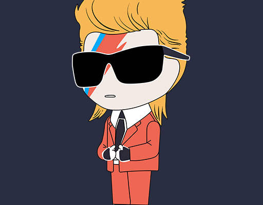 酷酷小孩矢量戴眼镜的男孩矢量手绘卡通人物