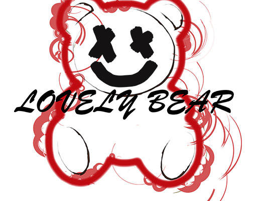 卡通小熊矢量手绘卡通动物涂鸦小熊矢量