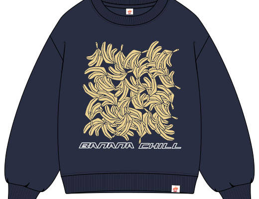 卡通香蕉矢量手绘卡通水果英文字母矢量