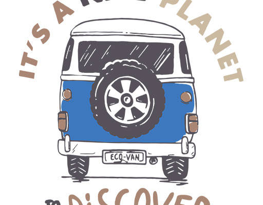 卡通汽车矢量手绘卡通客车手写英文字母矢量