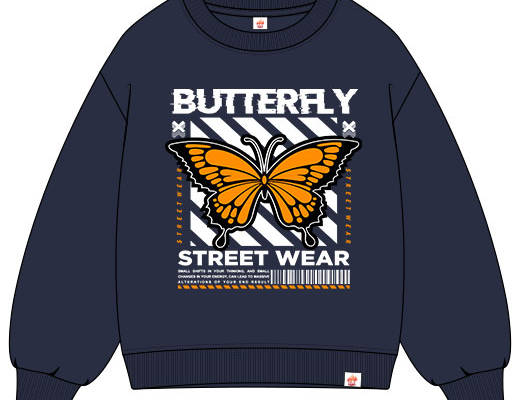 卡通蝴蝶矢量手绘蝴蝶破碎英文字母矢量彩色蝴蝶