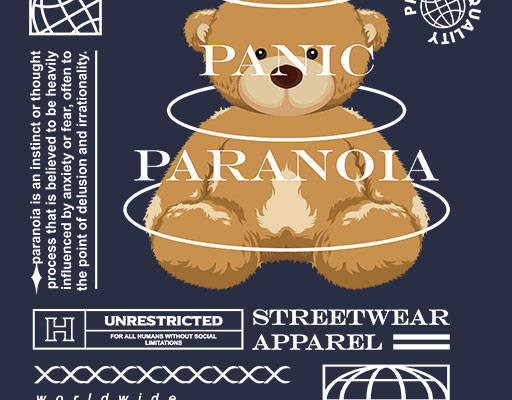 卡通小熊矢量手绘卡通动物毛绒玩具矢量立体小熊