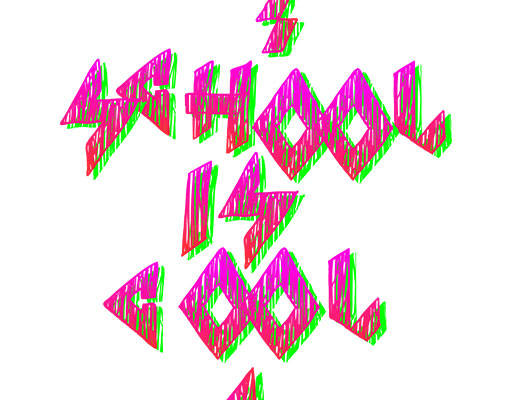 破碎英文字母矢量卡通文字矢量彩色英文字母