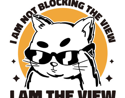 卡通猫咪头像手绘卡通动物头像戴眼镜的猫矢量手绘猫