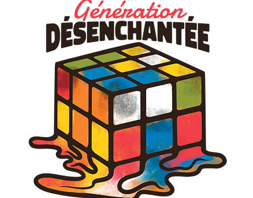 彩色魔方矢量手绘卡通魔方手写英文字母融化的魔方涂鸦魔方