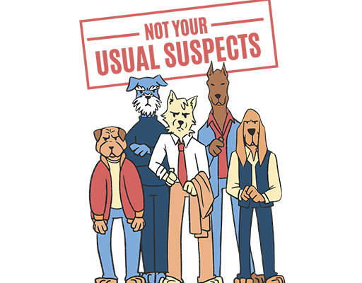 卡通小狗矢量手绘卡通动物英文字母矢量动物卡通