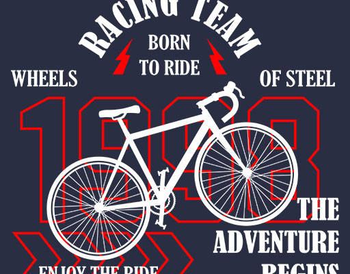 卡通自行车矢量自行车剪影矢量数字字母矢量