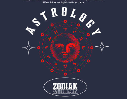 手绘星座图案卡通太阳手写英文字母矢量卡通人物表情