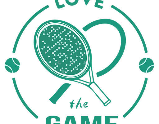 卡通网球拍手绘卡通球拍英文字母圆形网球