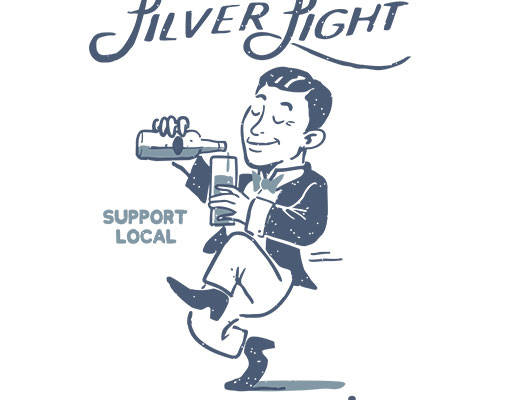 手绘卡通男孩调酒师手写英文字母矢量卡通男孩