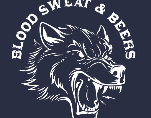 卡通动物头像狼头矢量破碎狼头手绘卡通动物