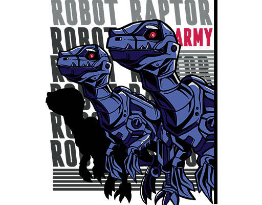 卡通恐龙矢量手绘卡通动物英文字母矢量机器恐龙