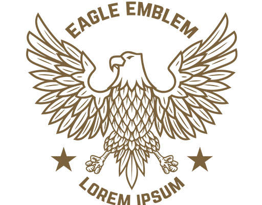 卡通老鹰矢量手绘卡通动物鹰图案卡通鸟