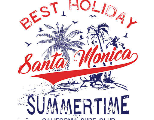 手绘椰子树图案英文字母矢量手写英文字母破碎英文字母